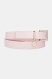 HUGO curea de piele culoarea alb, 50522644