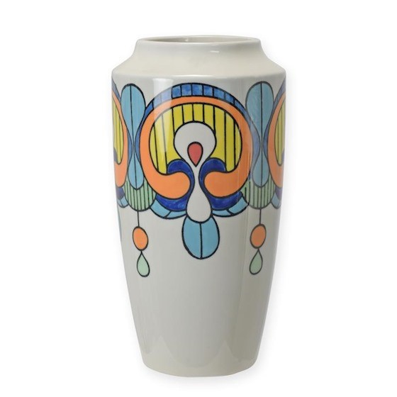 Vaza Art Deco din portelan pictat PM-8