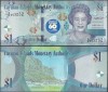 !!! F. RARR : CAYMAN ISLANDS - 1 DOLAR 2020 , COMM - P 44 - UNC / 60 DE ANI CONSTITUTIE