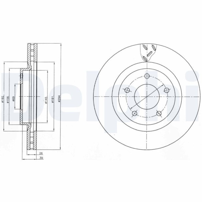 DELPHI BG4246 Disc frana
