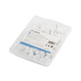 Set 100 cleme pentru cablu Lanberg 41456, 7 mm, cui de 18 mm, albe