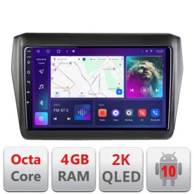 Navigatie Suzuki Swift 2017- C-2179 Android Octa Core Ecran 2K QLED GPS 4G 4+32GB 360 KIT-2179+EDT-E409-2K CarStore Technology foto