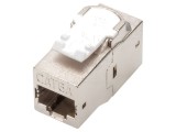 Cuplor RJ45 Keystone Argintie - PoE+, Standard IEEE 802.3af/at
