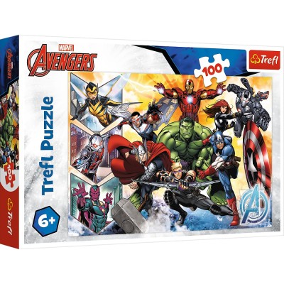 PUZZLE TREFL 100 MARVEL AVENGERS PUTEREA RAZBUNATORILOR foto
