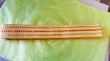 G507-Centura militara RPR fara pafta Romania socialista anii 70-80 alama aurita stare buna tesatura de bumbac aurit. Piesa frumoasa de colectie.