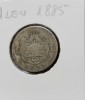 SV * Romania * 1 LEU 1885 * ARGINT .835 * Regele Carol I * mai rara (!)