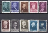 ROMANIA 1956 LP 423 ANIVERSARI CULTURALE SERIE STAMPILATA