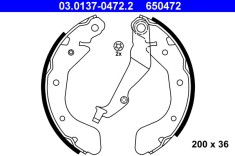 ATE 03.0137-0472.2 Set saboti frana