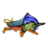 Taur in atac-figurina din sticla Murano MG-98