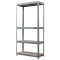 Raft depozitare, metalic, MDF, 4 polite, 150 kg, 70x30x150 cm