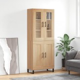 VidaXL Dulap &icirc;nalt, stejar sonoma, 69,5x34x180 cm, lemn compozit