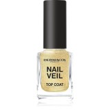 Dermacol Nail Veil lac de unghii/parte sus strălucitor culoare Sparkling Beach 11 ml
