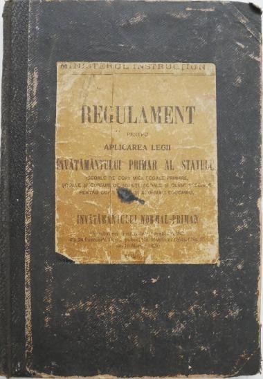 Regulament pentru aplicarea legii invatamantului primar al statului si invatamantului normal-primar