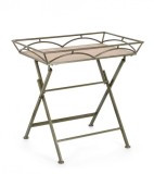 Cumpara ieftin Masa pliabila otel verde mdf natur Guenda 63x40x60 cm