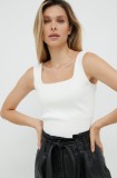 Morgan top femei, culoarea alb
