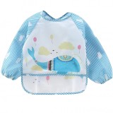 Baveta impermeabila cu maneci lungi si buzunar colector, 6-36 luni, model balena, NippleBaby