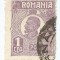 *Romania, LP 72/1929, Ferdinand - uzuale, 1 leu violet, eroare 3, oblit.