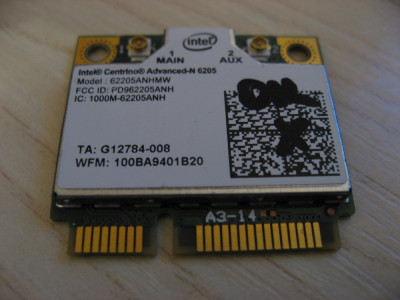 Placa wireless laptop Fujitsu Lifebook S751, Intel Advanced-N 6205, G12784-011 foto