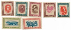 Romania (297) - Tineretul Progresist, 1946 - serie + Posta Aeriana neobliterate