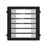 Modul Extensie Videinterfon Hikvision DS-KD-K12 cu 12 Butoane, Montaj Aplicat/Ingropat, IP65, RS-485