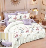 Cumpara ieftin Lenjerie Pat Oreo Sf117, Bumbac, 4 Piese, Fara Elastic, Alb, Lila