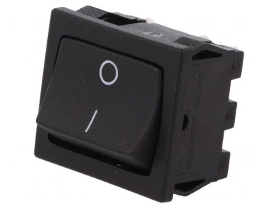 Comutator balansoar DPST ON-OFF 10A negru foto