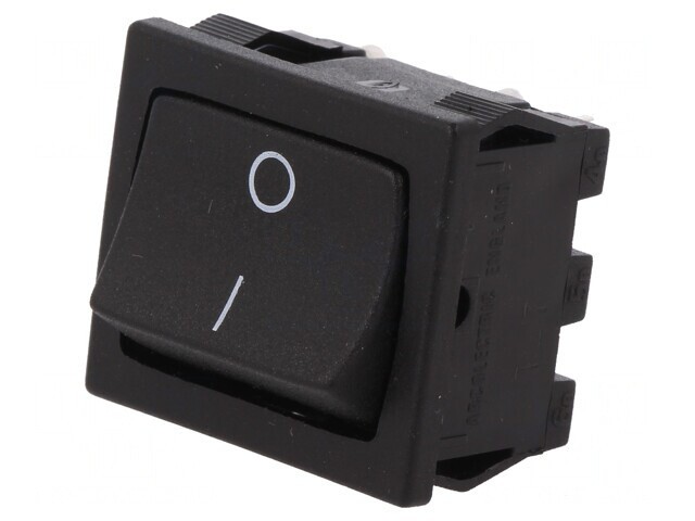 Comutator balansoar DPST ON-OFF 10A negru