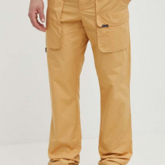 Columbia pantaloni Landroamer Cargo barbati, culoarea galben, drept, 2076041