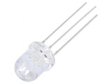 LED 7,8mm roșie/verde 30&deg; cu parte frontală convexă - Nr. term: 3