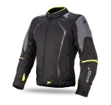 Cumpara ieftin Geaca (jacheta) motociclete barbati Racing Seventy vara/iarna model SD-JR47 culoare: negru/galben fluor 4XL