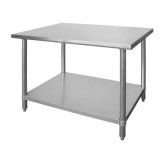 Masa de lucru profesionala inox, Profi Line, blat de lucru si polita inferioara ranforsate, L/l/H - 1800x600x850 mm, Hendi