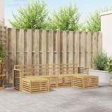 vidaXL Seturi de canapele 6 pcs Alb Lemn Solid de Acacia 3392284