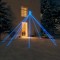 vidaXL Pom de Crăciun LED Interioară Exterior 576LED-uri Albastru 3,6m