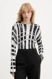 Desigual pulover NORUEGA culoarea negru, light, 25WWJF41
