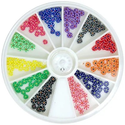Ornamente fimo, set - flori foto
