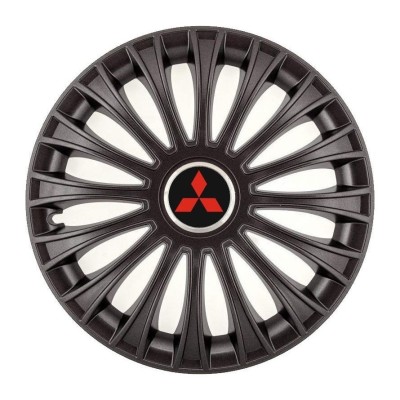 Set 4 Capace Roti, potrivite jantelor de R14, pentru Mitsubishi, model dino Negru foto
