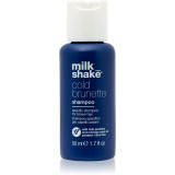 Milk Shake Cold Brunette șampon pentru neutralizarea tonurilor de galben pentru nuante de par castaniu 50 ml