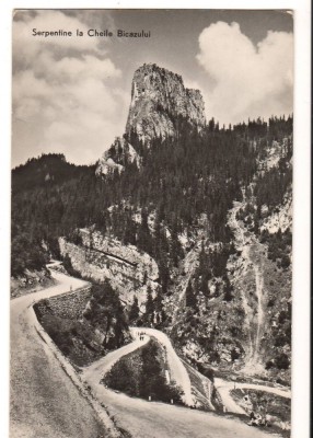 CPIB 17459 CARTE POSTALA - SERPENTINE LA CHEILE BICAZULUI, RPR foto