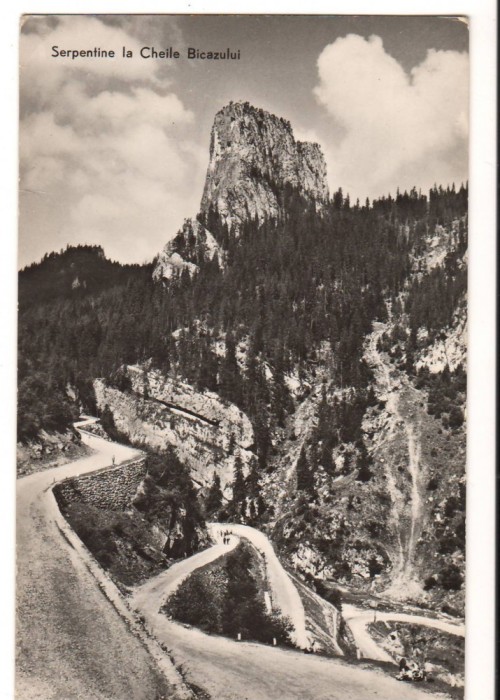 CPIB 17459 CARTE POSTALA - SERPENTINE LA CHEILE BICAZULUI, RPR