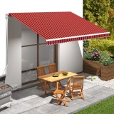 Cumpara ieftin P&acirc;nză de copertină, portocaliu și maro, 450 x 300 cm