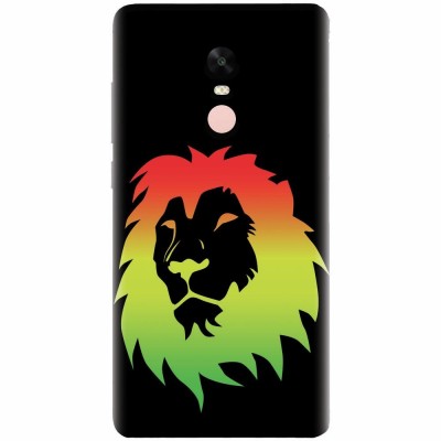 Husa silicon pentru Xiaomi Redmi Note 4, Rasta Color Lion foto