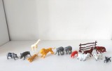 Lot figurine animale diverse, plastic, nestantate