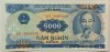 BANCNOTA COMUNISTA 5000 DONG - VIETNAM, anul 1991 *cod 774 = UNC