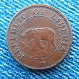 1o - 1 Cent 1972 Liberia / elefant, Africa