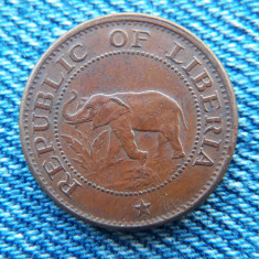 1o - 1 Cent 1972 Liberia / elefant