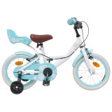 vidaXL Bicicletă pentru Copii 12 Inci pentru 2-4 ani Alb 42009427
