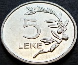 Moneda EXOTICA 5 LEKE - ALBANIA, anul 2011 *cod 2135 = UNC!