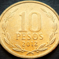 Moneda exotica 10 PESOS - CHILE, anul 2012 * cod 2225