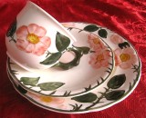 SET MIC DEJUN PORTELAN VILLEROY&amp;BOCH MODEL WILD ROSE CEASCA CAFEA CU FARFURII