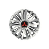 Cumpara ieftin Set 4 capace roti Cu Inel Cromat Royal R16 pentru gama auto Mitsubisi, Autohelix MSA